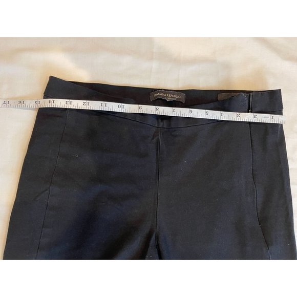 Banana Republic Women Sloan Pants V/700055010 Devon Side Zipper Black Size 6L - Picture 3 of 10